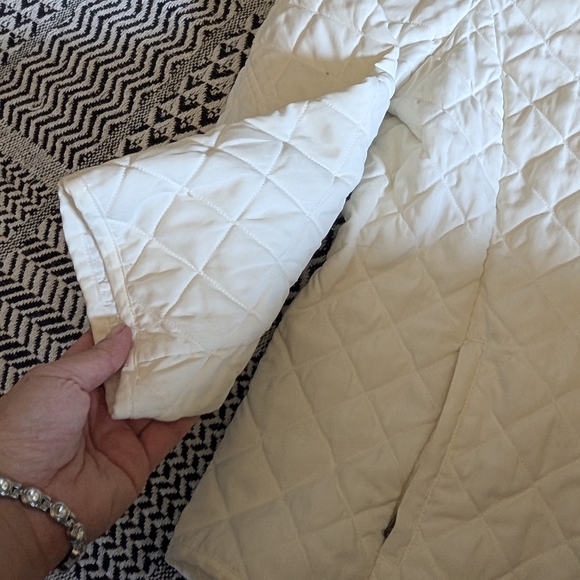 Croft & Barrow Cream Quilted Jacket - Picture 8 of 12